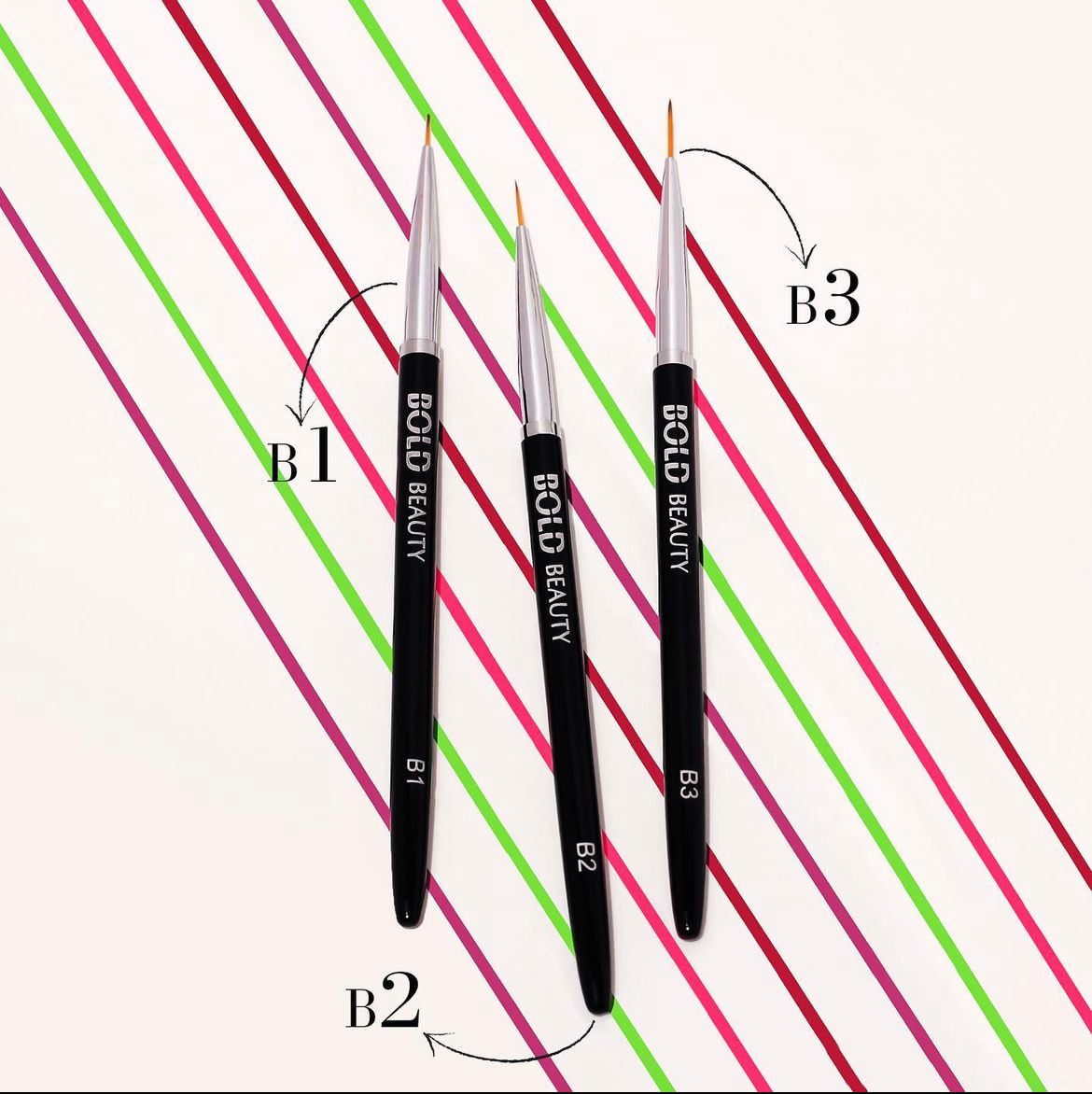 Set of all 3 brushes